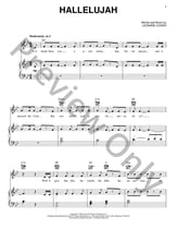 Hallelujah piano sheet music cover